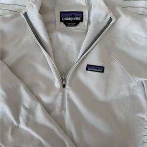 Patagonia White Quarter-Zip Fleece